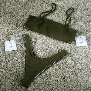 Olive Green Rove Bikini Set